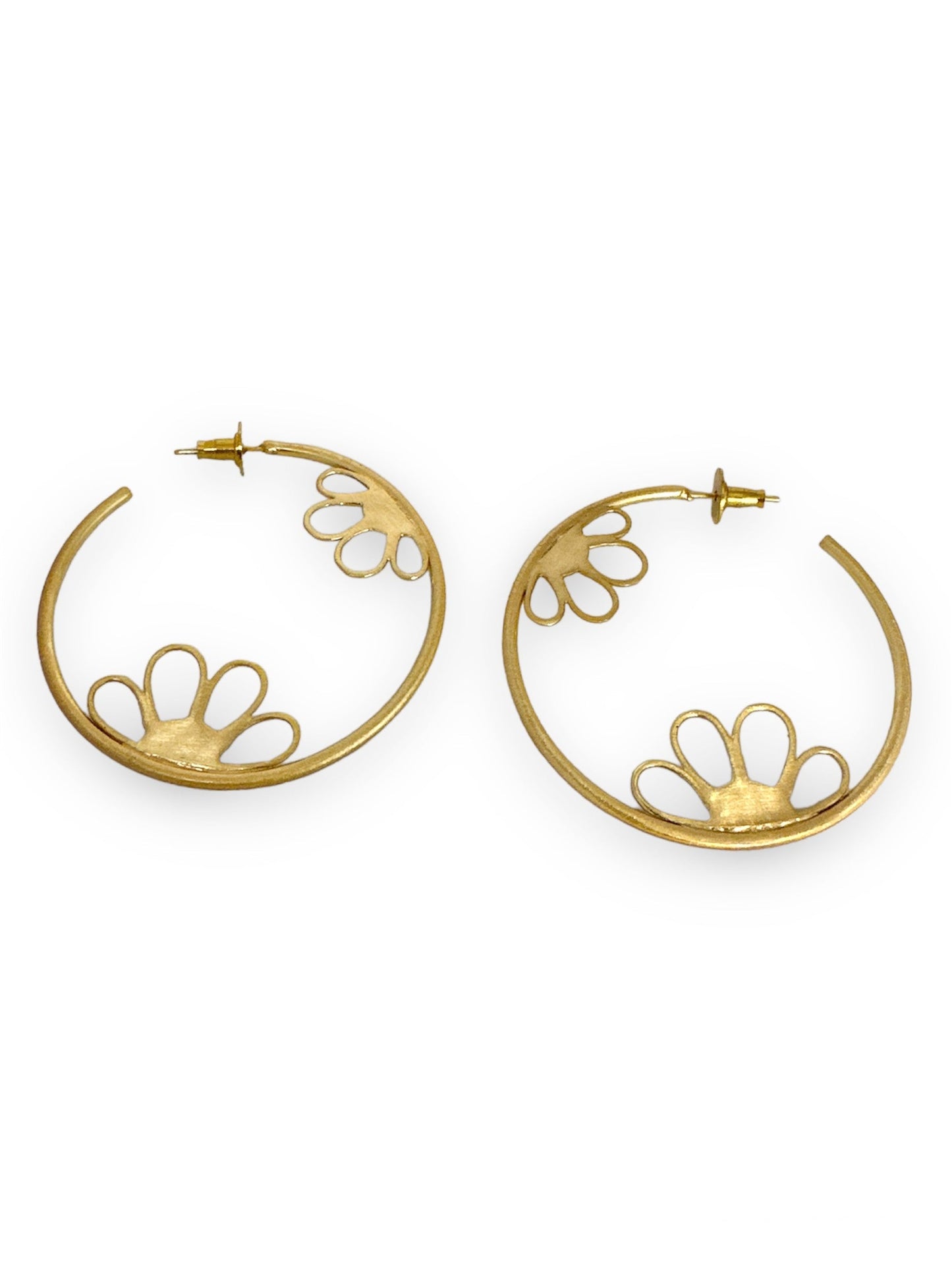 Modern Floral Earrings - Designs By Uchita